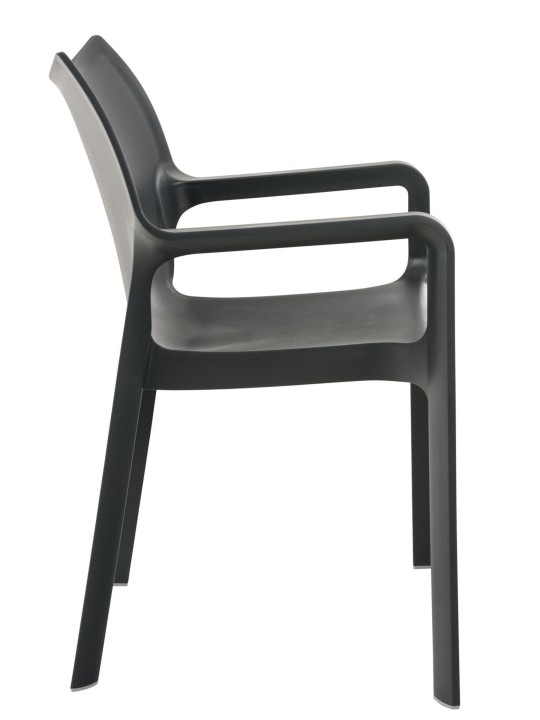 Set van 4 stoelen Diva, donkergrijs