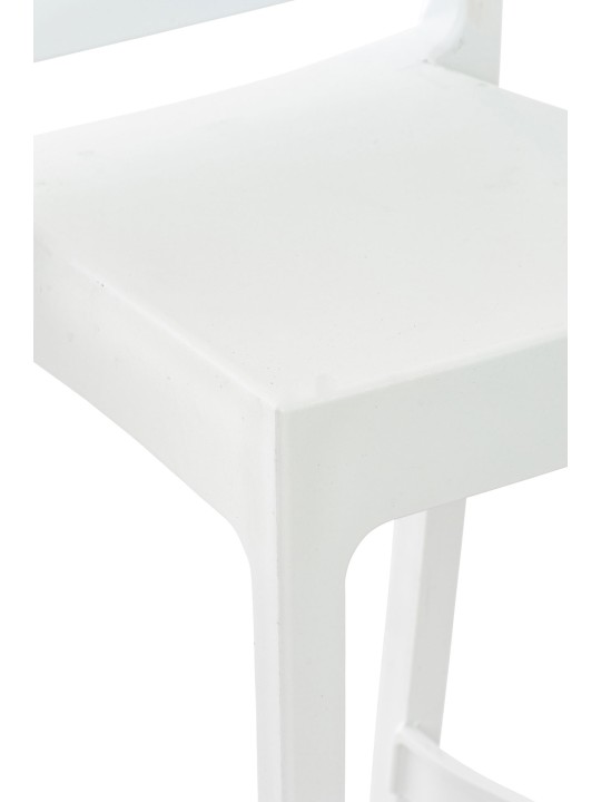 Set van 4 barkrukken Maya, wit