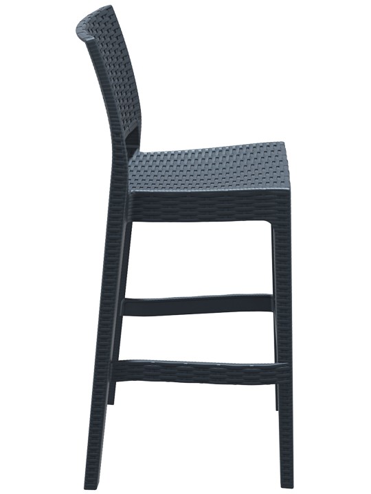 Set van 4 barkrukken Jamaica, donkergrijs Set van 4 barkrukken Jamaica, donkergrijs