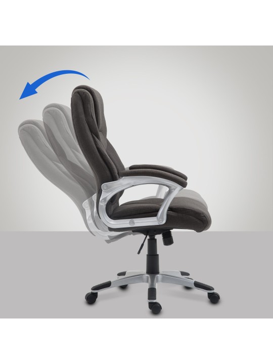 Bureaustoel Texas V2 stof, donkergrijs