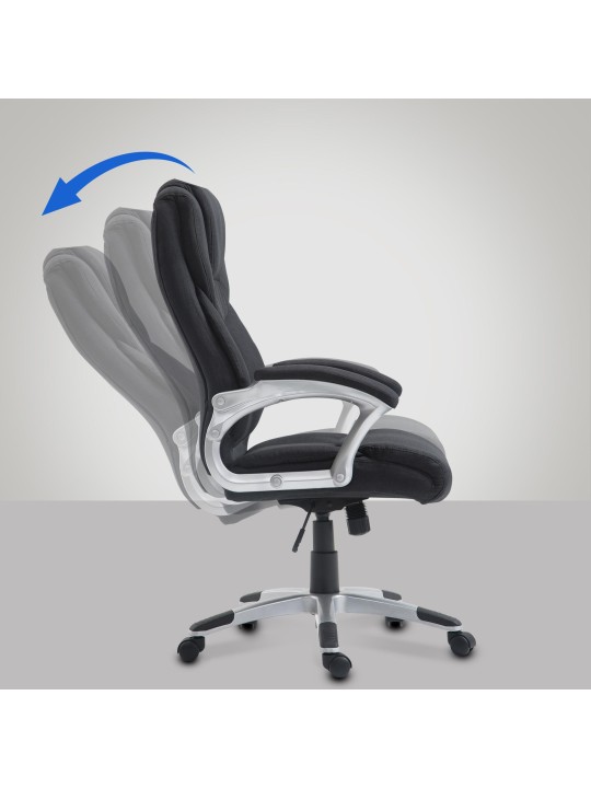 Bureaustoel Texas V2 stof, zwart