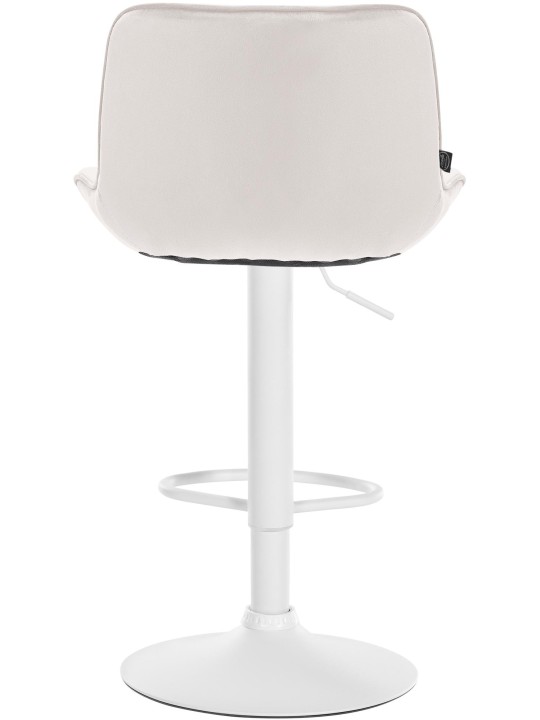 Set van 2 barkrukken Vonore fluweel, crème Set van 2 barkrukken Vonore fluweel, crème