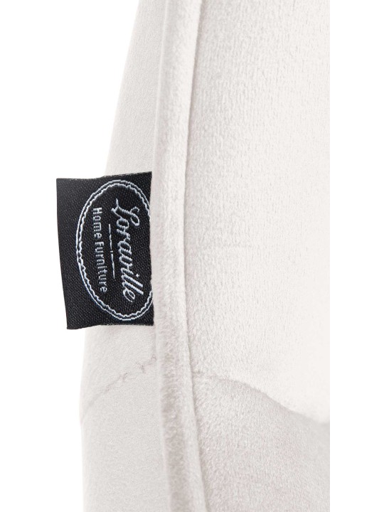 Set van 2 barkrukken Vonore fluweel, crème Set van 2 barkrukken Vonore fluweel, crème
