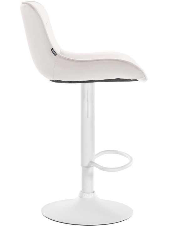 Set van 2 barkrukken Vonore fluweel, crème Set van 2 barkrukken Vonore fluweel, crème