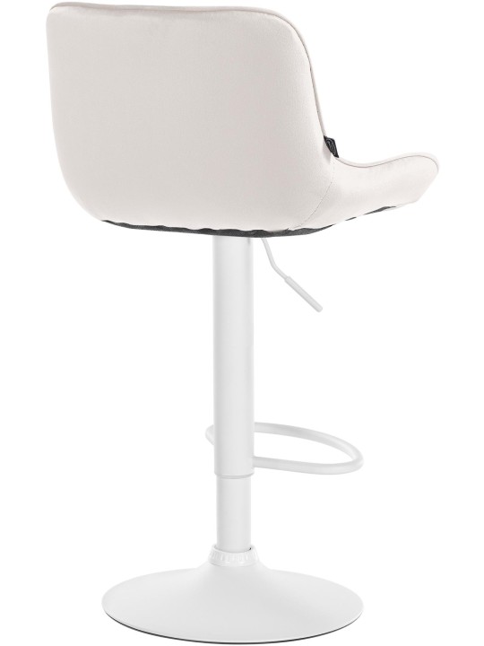 Set van 2 barkrukken Vonore fluweel, crème Set van 2 barkrukken Vonore fluweel, crème