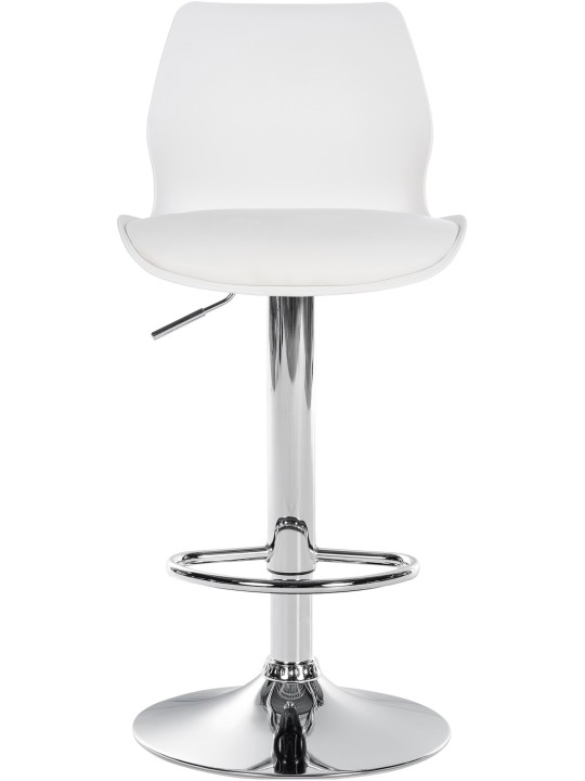 Set van 2 barkrukken Gilbert kunststof, wit