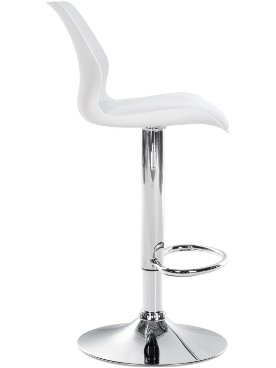 Set van 2 barkrukken Gilbert kunststof, wit