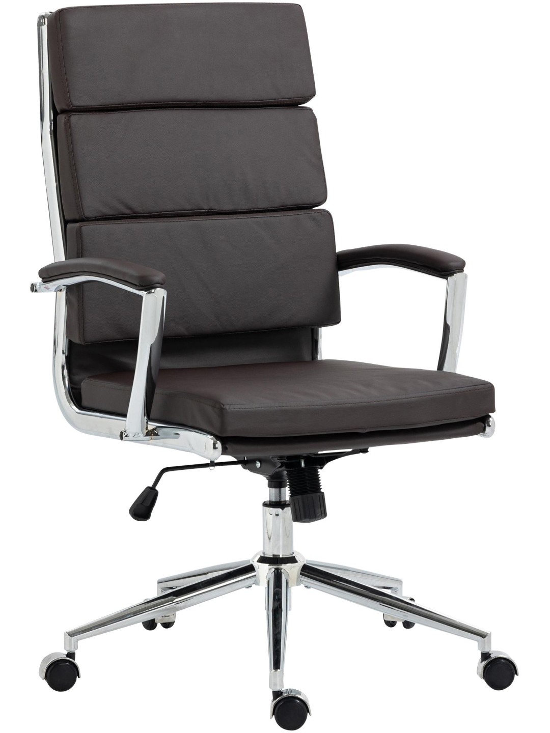 Bureaustoel Cleveland kunstleer, bruin