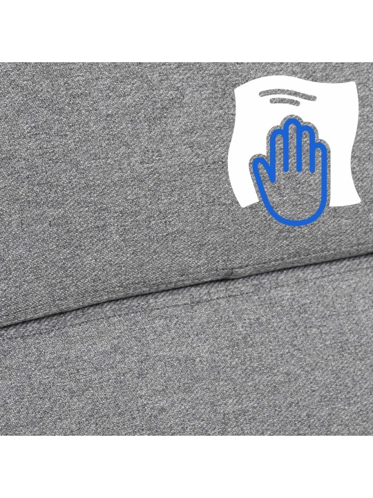 Bureaustoel Cleveland stof, grijs