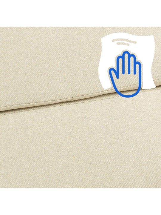 Bureaustoel Cleveland stof, crème