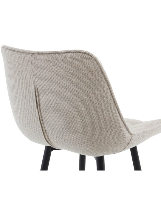 Set van 2 barkrukken Dartford stof, crème