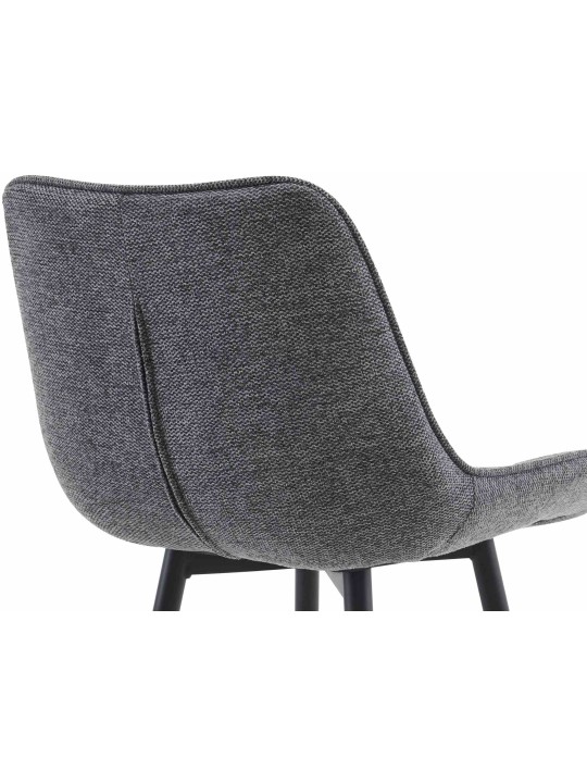 Set van 2 barkrukken Dartford stof, donkergrijs