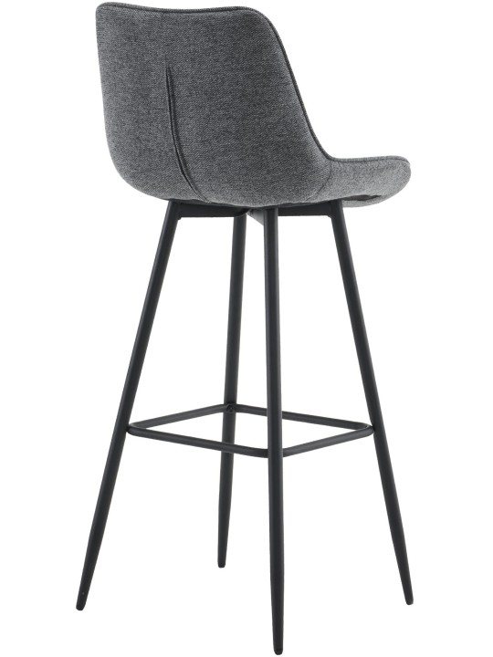 Set van 2 barkrukken Dartford stof, donkergrijs