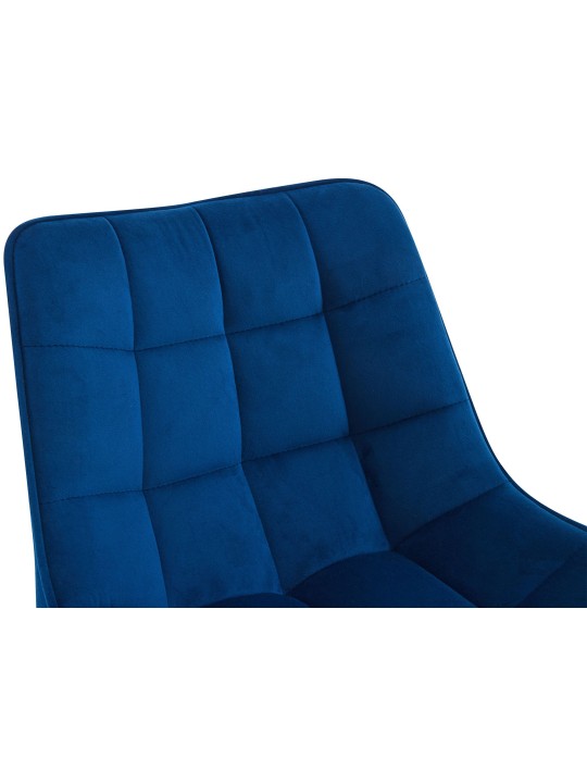 Set van 2 barkrukken Dartford fluweel, blauw