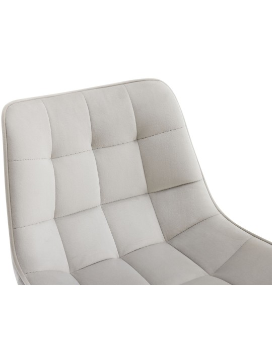 Set van 2 barkrukken Dartford fluweel, grijs