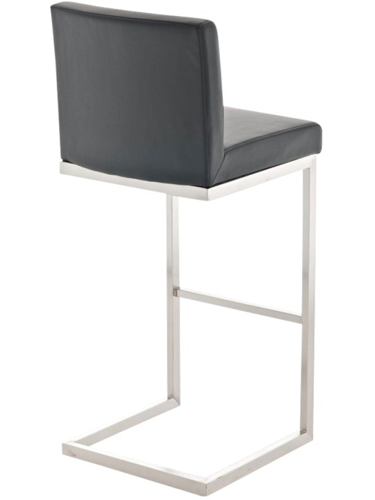 Set van 2 barkrukken Paros kunstleer, zwart