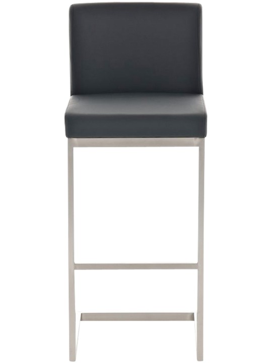 Set van 2 barkrukken Paros kunstleer, zwart