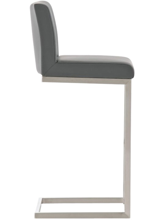 Set van 2 barkrukken Paros kunstleer, grijs