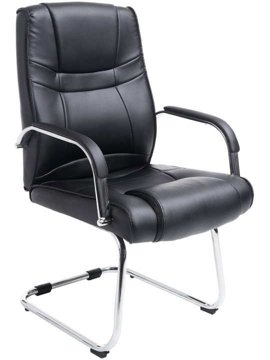 Bezoekersstoel Attila, zwart