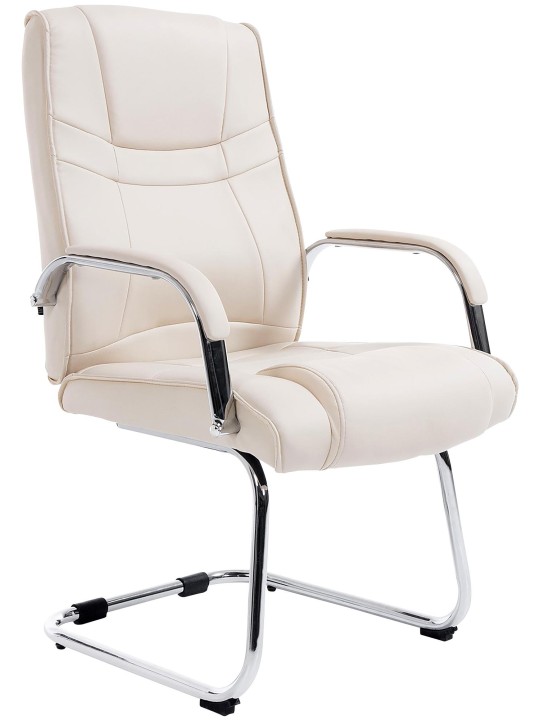 Bezoekersstoel Attila, crème