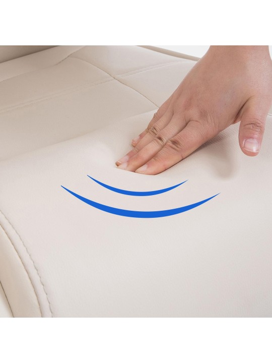 Bezoekersstoel Attila, crème