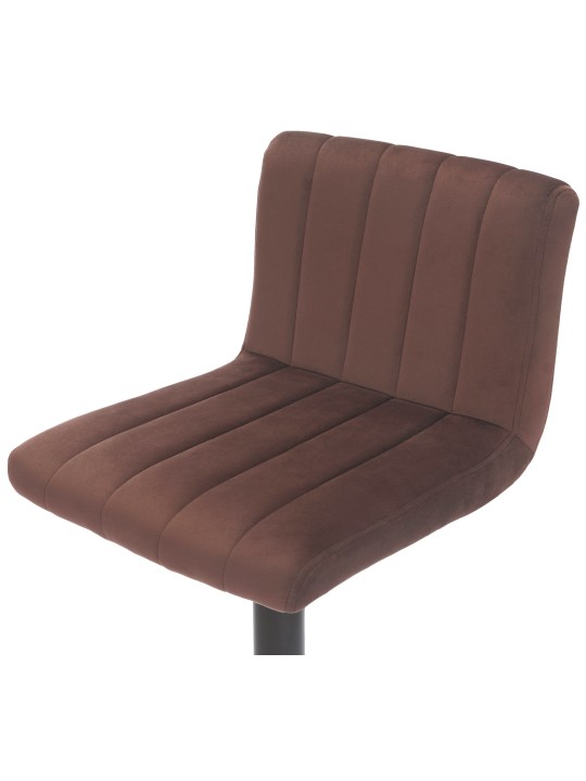 Barkruk Jamie fluweel, bruin