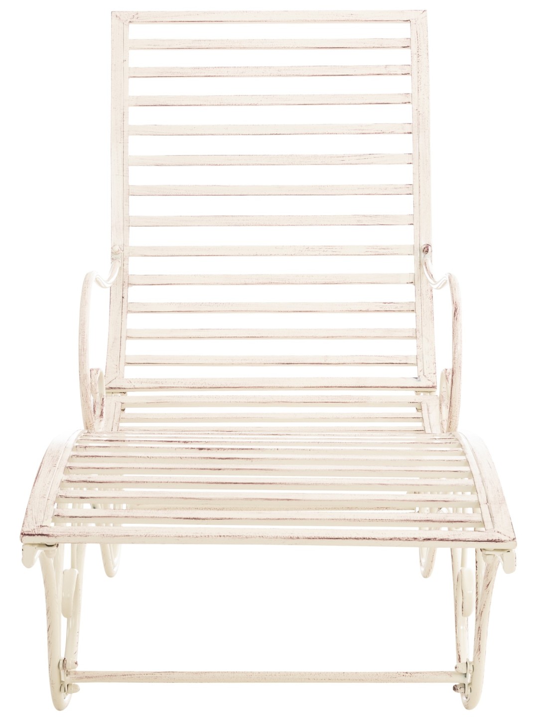 Tuinligstoel Amiens, antiek crème