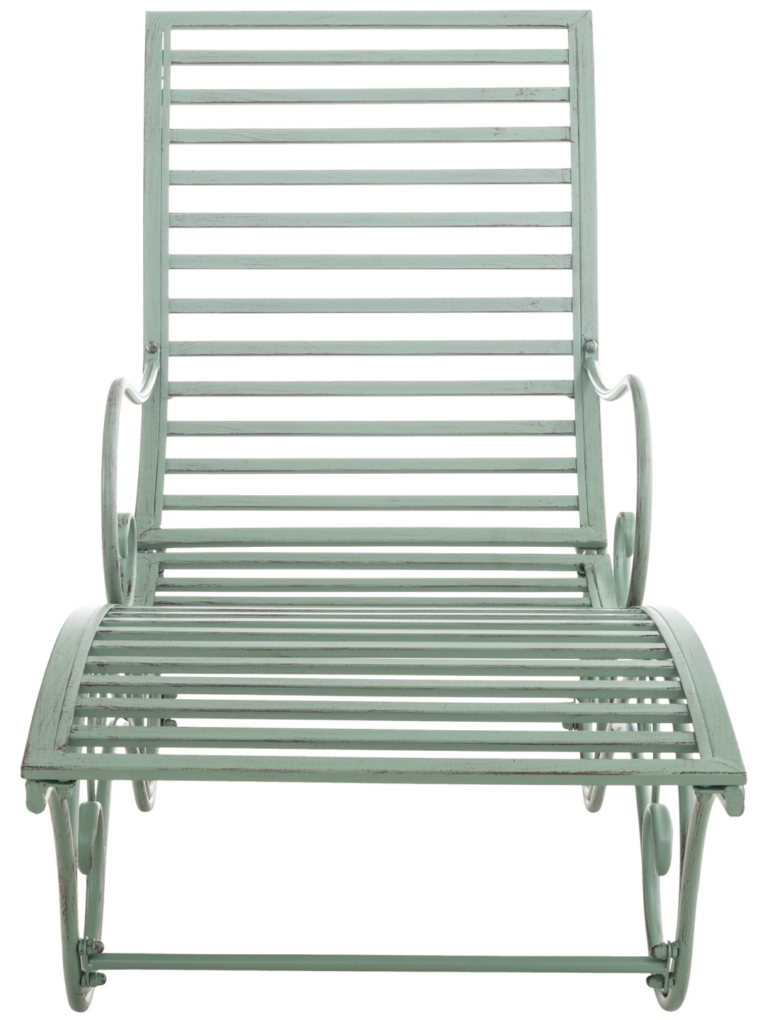 Tuinligstoel Amiens, antiek groen