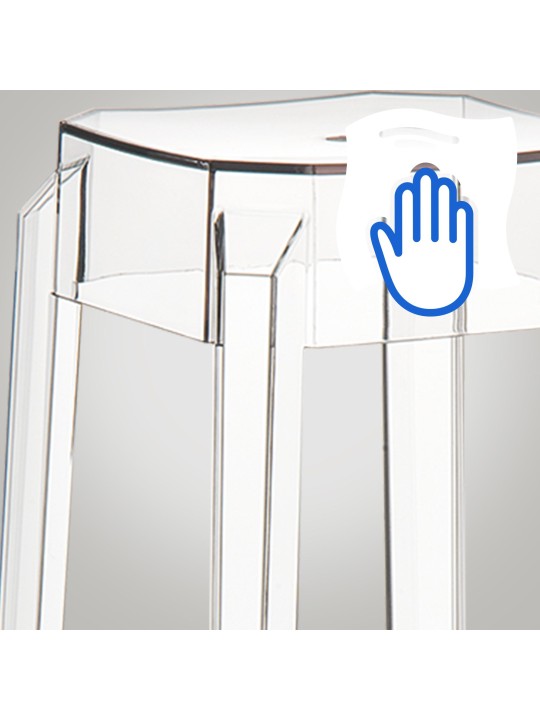 Barkruk Fox, transparant