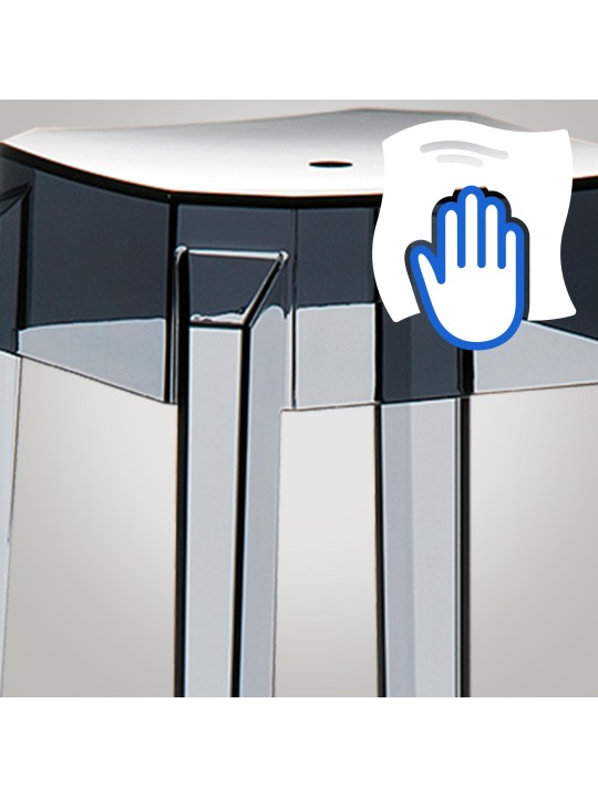 Barkruk Fox, transparant, zwart Barkruk Fox, transparant, zwart