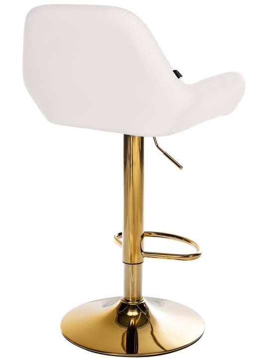 Barkruk Braga Goud kunstleer, wit Barkruk Braga Goud kunstleer, wit