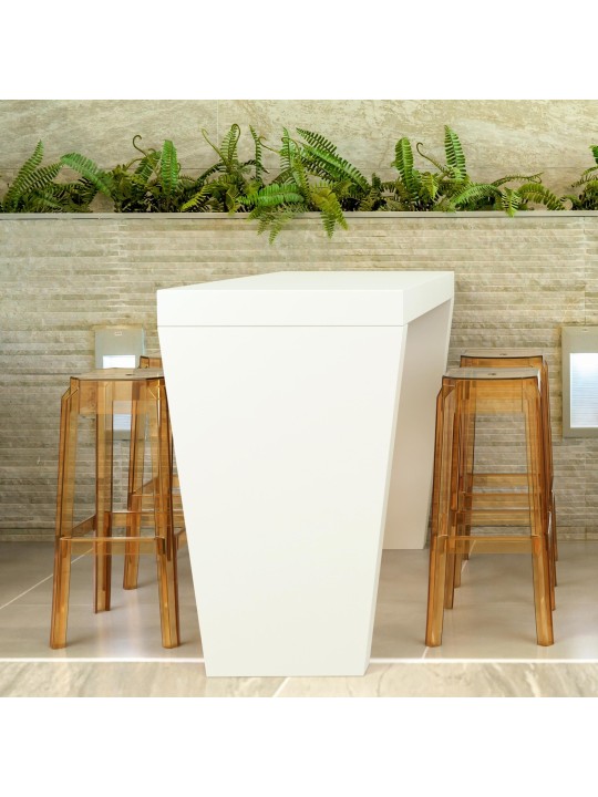 Set van 2 barkrukken Fox, transparant, barnsteen