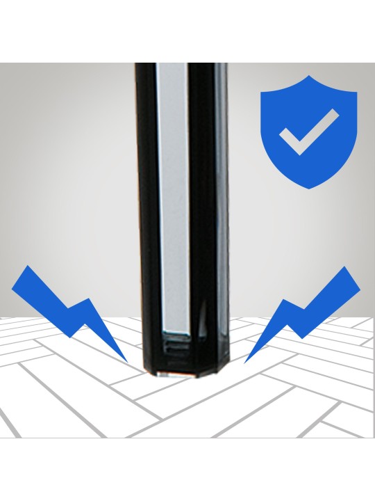 Set van 2 barkrukken Fox, transparant, zwart