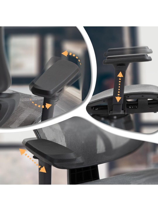 Bureaustoel Deshler, grijs