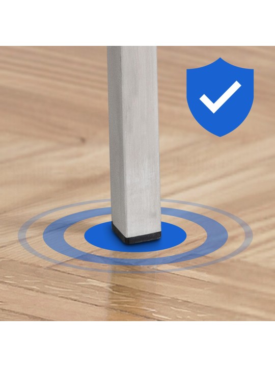 Barkruk Damaso E stof met 4-poots frame, grijs Barkruk Damaso E stof met 4-poots frame, grijs