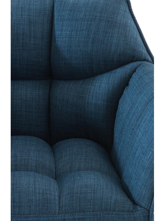 Barkruk Damaso B stof met 4-poots frame, blauw Barkruk Damaso B stof met 4-poots frame, blauw