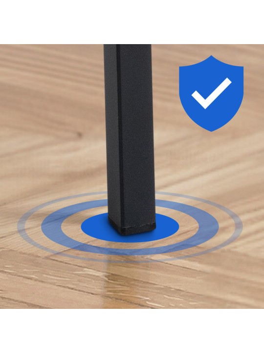 Barkruk Damaso B stof met 4-poots frame, blauw Barkruk Damaso B stof met 4-poots frame, blauw