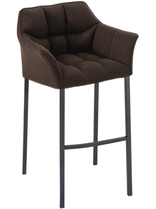 Barkruk Damaso B stof met 4-poots frame, bruin Barkruk Damaso B stof met 4-poots frame, bruin