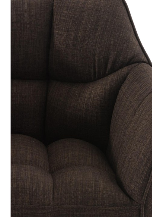 Barkruk Damaso B stof met 4-poots frame, bruin Barkruk Damaso B stof met 4-poots frame, bruin