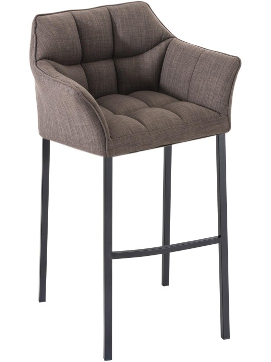 Barkruk Damaso B stof met 4-poots frame, grijs Barkruk Damaso B stof met 4-poots frame, grijs