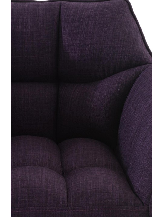 Barkruk Damaso B stof met 4-poots frame, lila