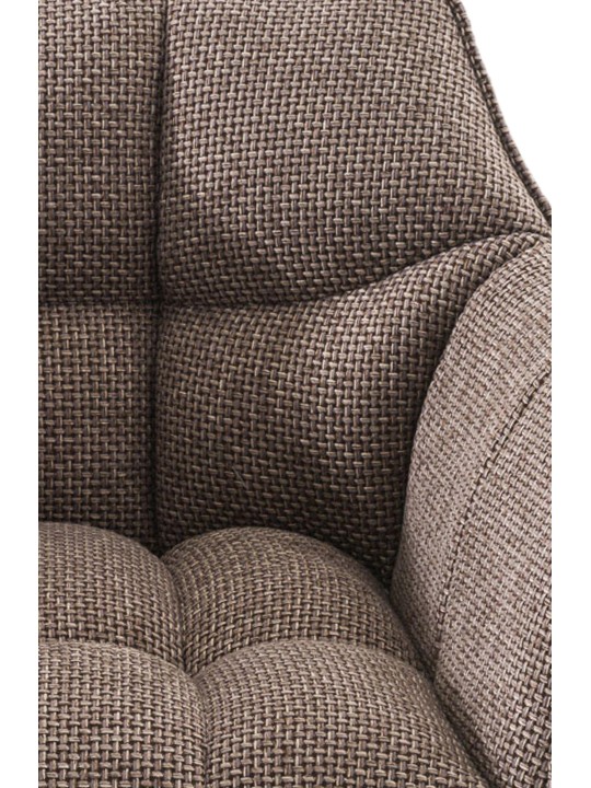 Barkruk Damaso B stof met 4-poots frame, terrabruin Barkruk Damaso B stof met 4-poots frame, terrabruin