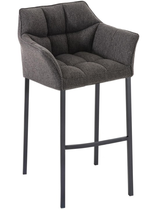 Barkruk Damaso B stof met 4-poots frame, titaniumgrijs Barkruk Damaso B stof met 4-poots frame, titaniumgrijs