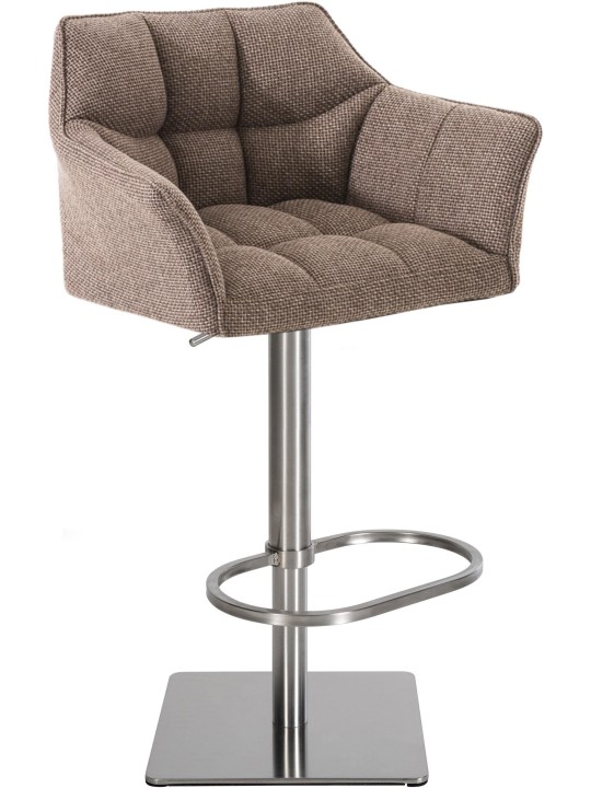 Barkruk Damaso E stof, terrabruin