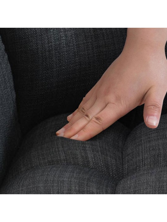 Barkruk Damaso E stof, donkergrijs