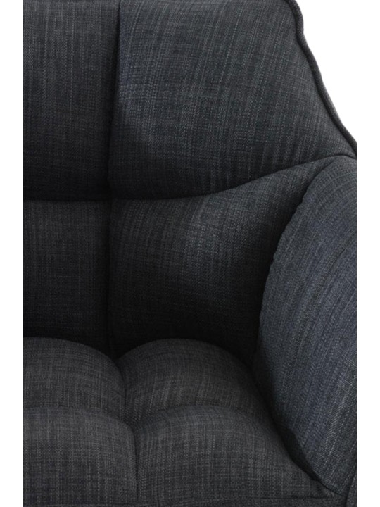 Barkruk Damaso E stof, donkergrijs