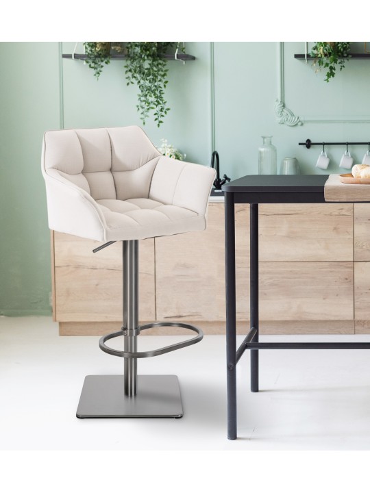 Barkruk Damaso E stof, wit Barkruk Damaso E stof, wit