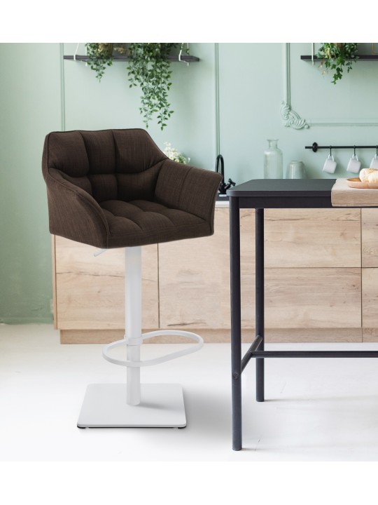 Barkruk Damaso W stof, bruin Barkruk Damaso W stof, bruin