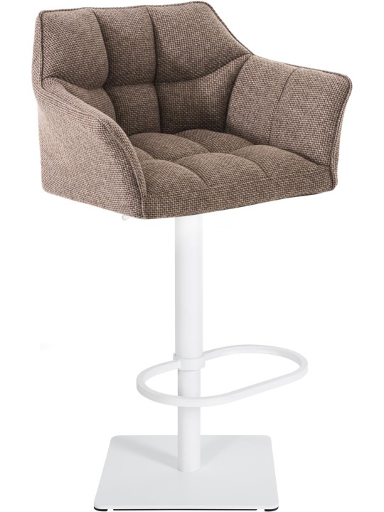 Barkruk Damaso W stof, terrabruin