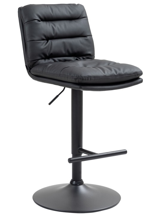 Barkruk Damar kunstleer, zwart Barkruk Damar kunstleer, zwart